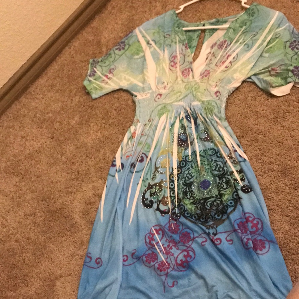 Multi color soft dress